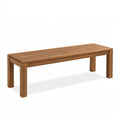 Sitzbank 120 x 40 x 45 cm Holz braun - Lattenoptik